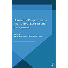 Book cover: Humanistic Perspectives on International Business.