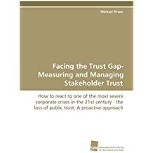 Book cover on stakeholder trust management.
