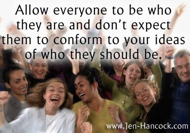 Group celebrating with motivational quote.