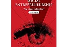 Red book cover with abstract eye design.